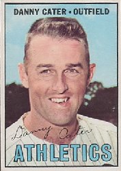 1967 Topps Baseball Cards      157     Danny Cater